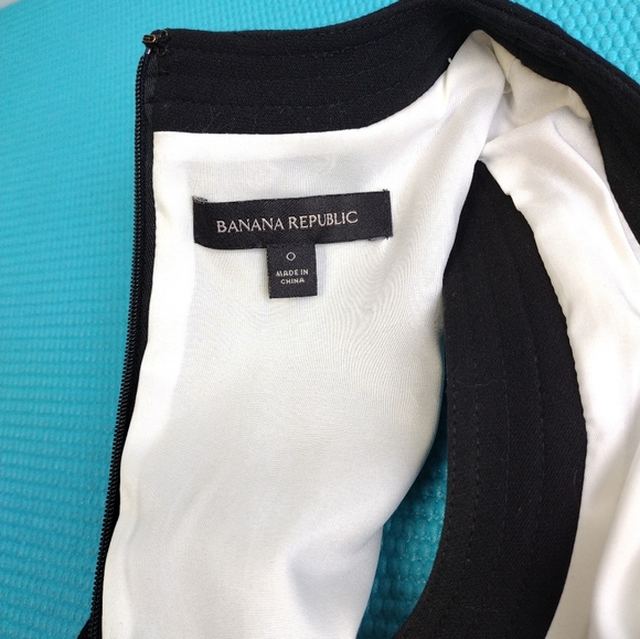 Banana Republic Pencil Colorblock Lined Shift Dress Size 0 - Picture 14 of 14